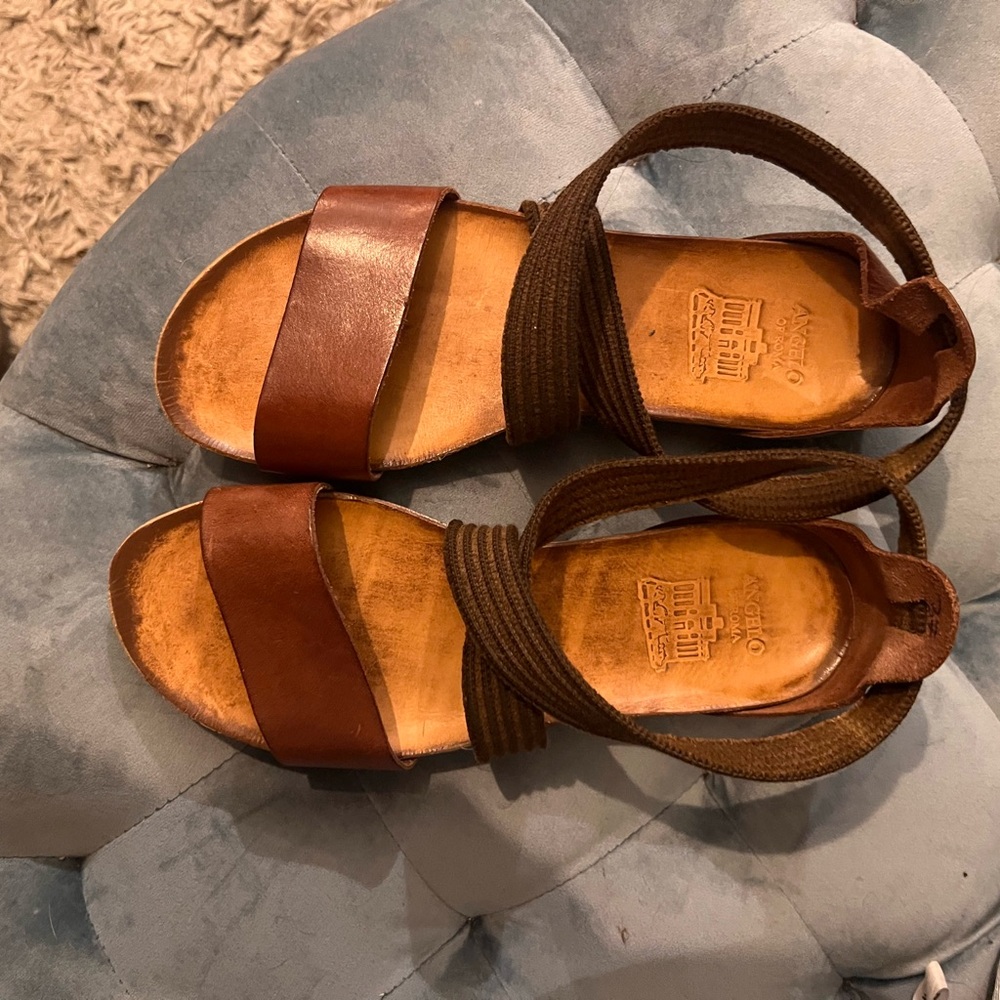 Angelo of Roma real leather sandals